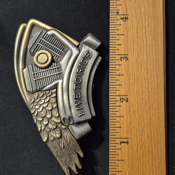 Live To Ride Belt Buckle - Picture 3 of 3
